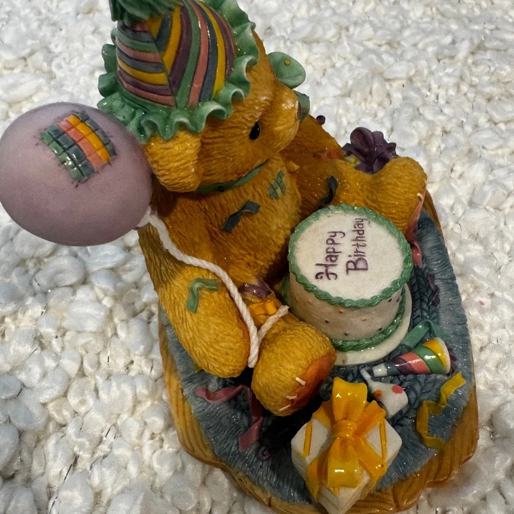 Cherished Teddies Yellow Birthday Bear Cake